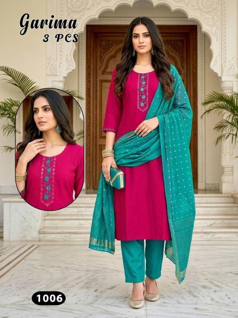 Desi kudi garima 3pcs wholesale kurti and dress in chennai